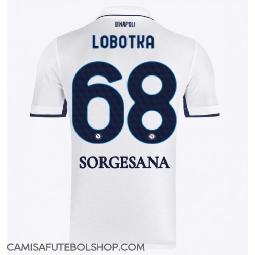 Camisa de time de futebol SSC Napoli Stanislav Lobotka #68 Replicas 2º Equipamento 2024-25 Manga Curta